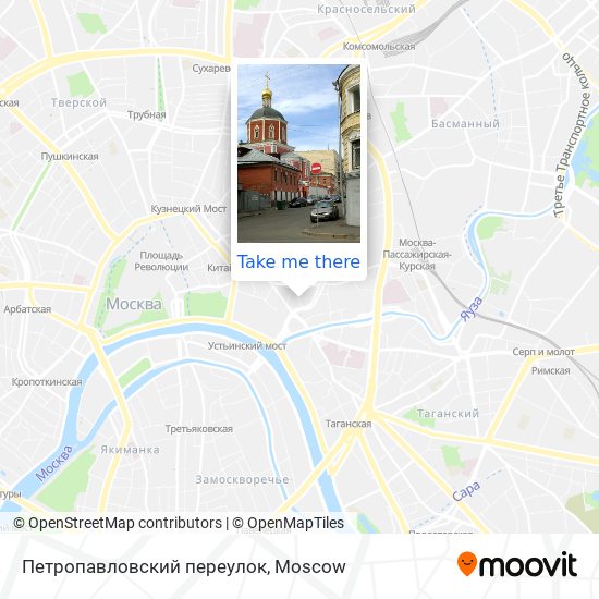 Петропавловский переулок map