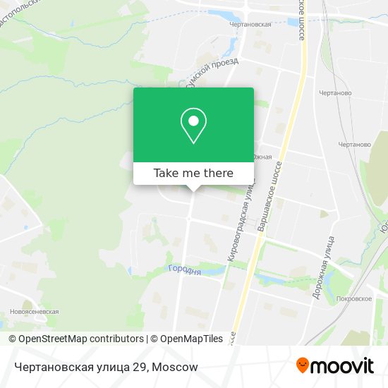 Чертановская улица 29 map