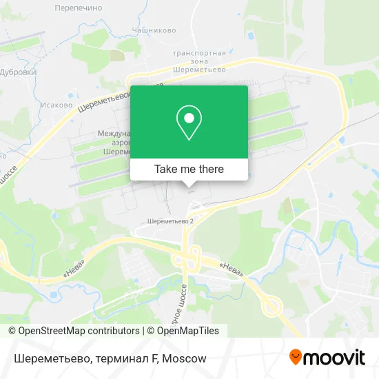 Шереметьево, терминал F map