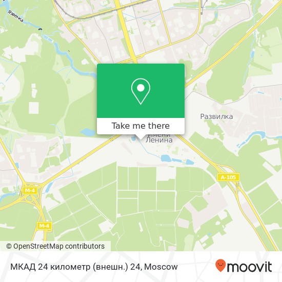 МКАД 24 километр (внешн.) 24 map