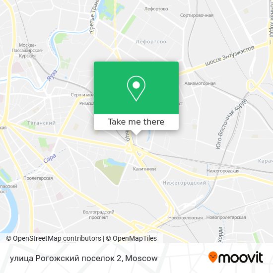 улица Рогожский поселок 2 map