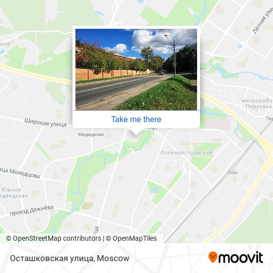 Осташковская улица map