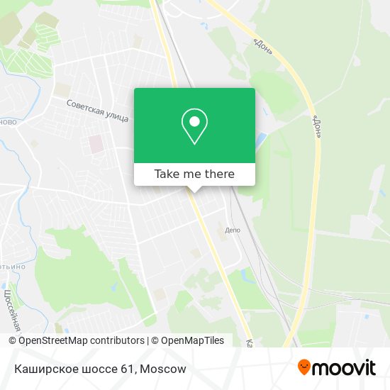 Каширское шоссе 61 map