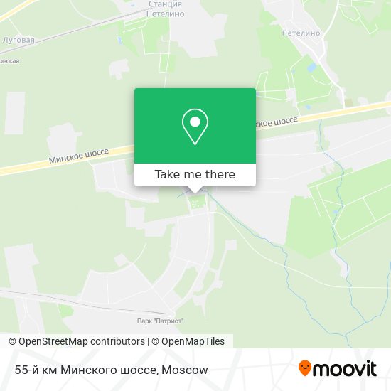 55-й км Минского шоссе map