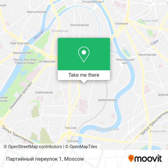 Партийный переулок 1 map