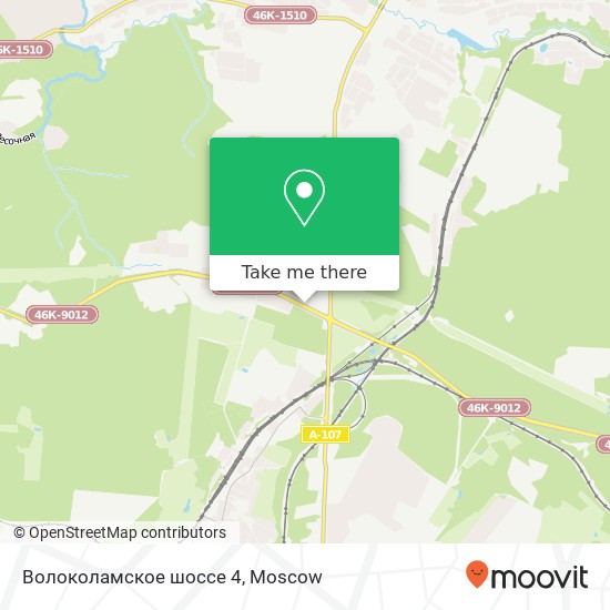 Волоколамское шоссе 4 map