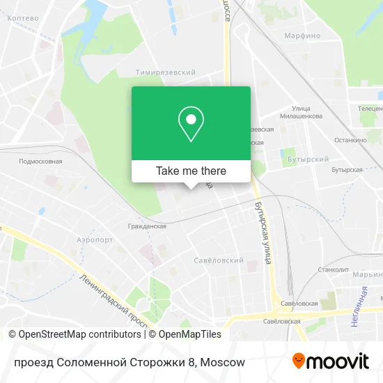 проезд Соломенной Сторожки 8 map