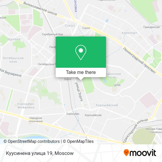 Куусинена yлица 19 map