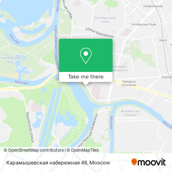 Карамышевская набережная 48 map