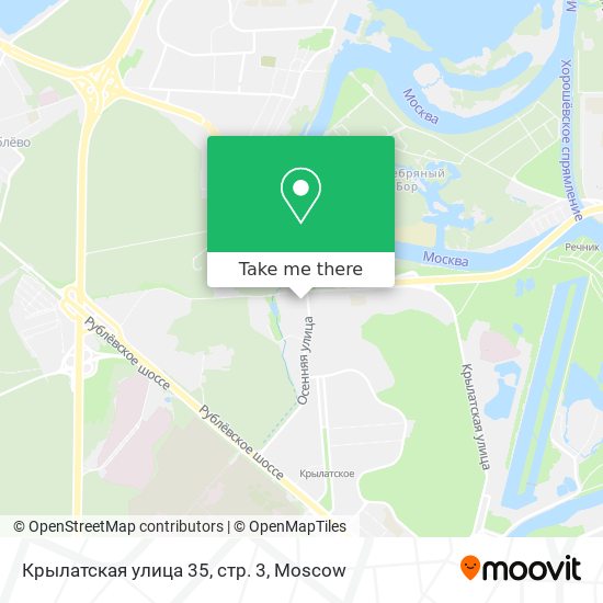 Крылатская улица 35, стр. 3 map