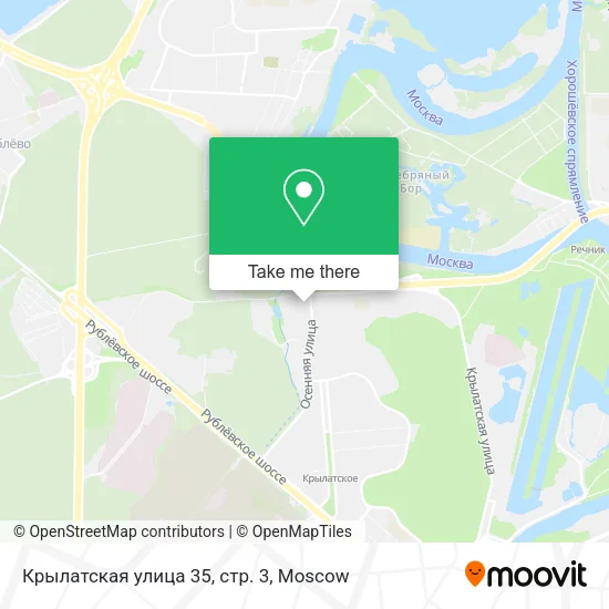 Крылатская улица 35, стр. 3 map