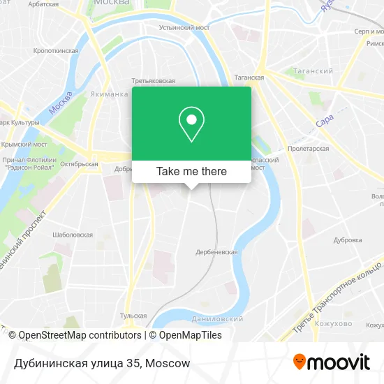 Дубининская улица 35 map