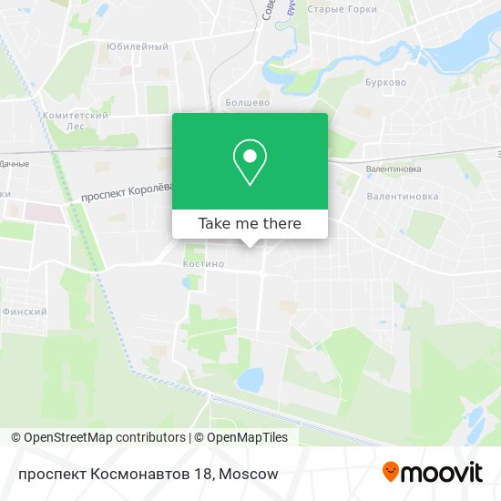 проспект Космонавтов 18 map
