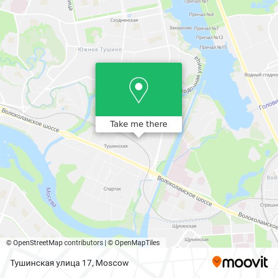 Тушинская улица 17 map