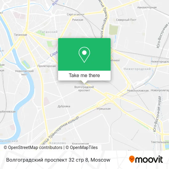 Волгоградский проспект 32 стр 8 map