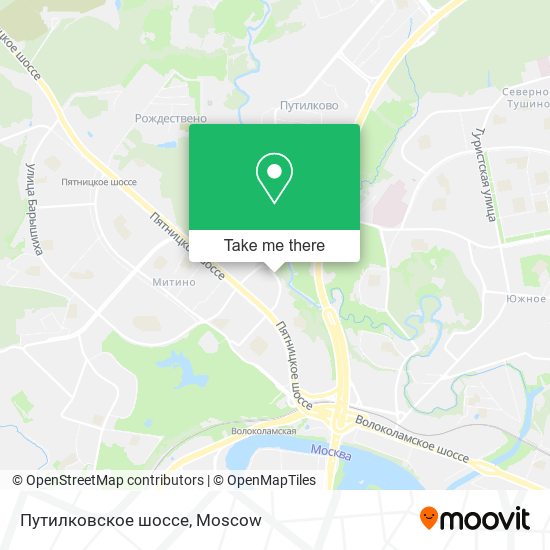 Путилковское шоссе map