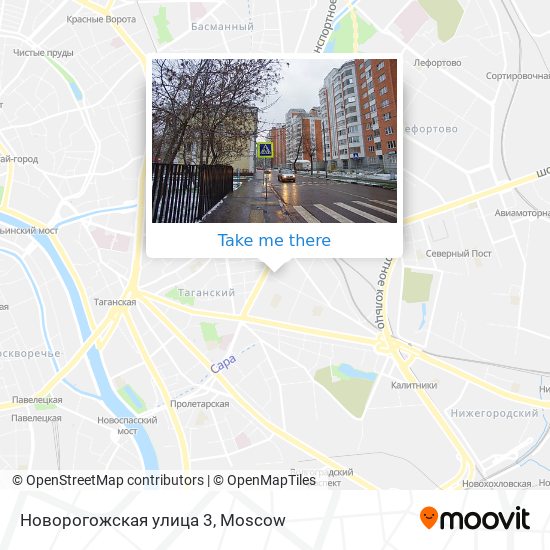 Новорогожская улица 3 map