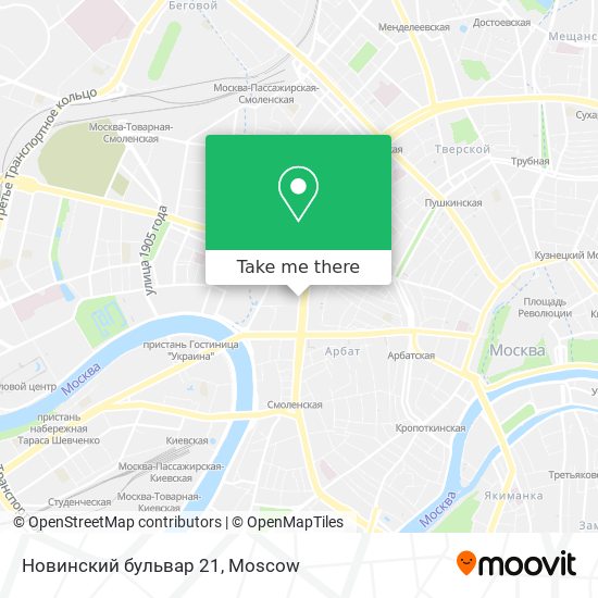 Новинский бульвар 21 map