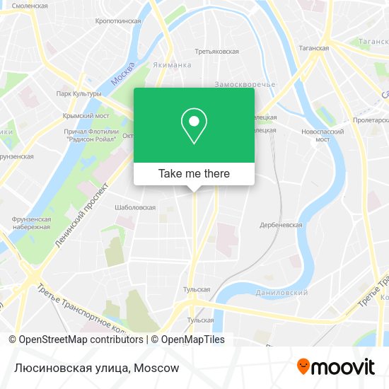 Люсиновская улица map