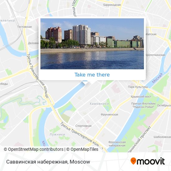 Саввинская набережная map