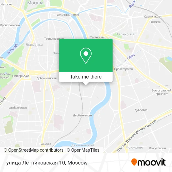 улица Летниковская 10 map