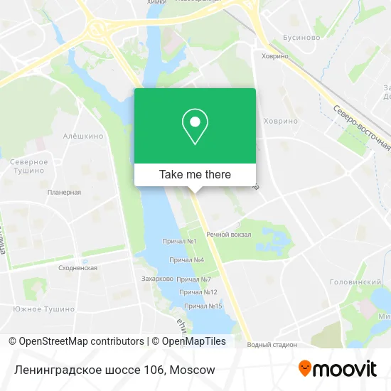 Ленинградское шоссе 106 map