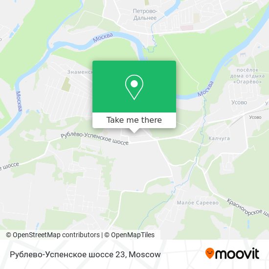 Рублево-Успенское шоссе 23 map