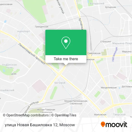 улица Новая Башиловка 12 map