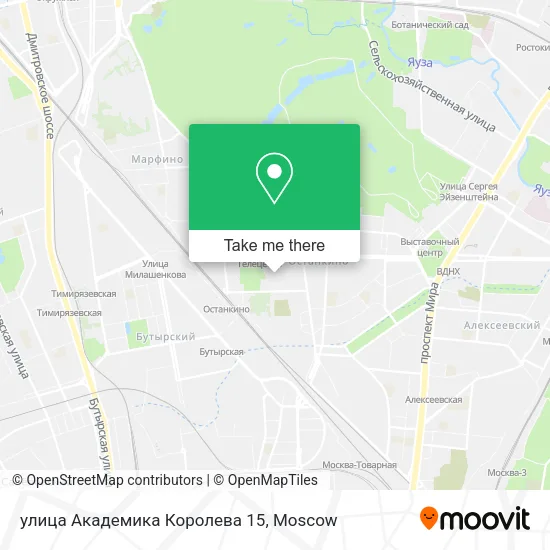 улица Академика Королева 15 map