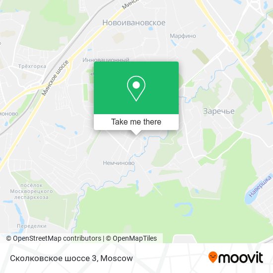 Сколковское шоссе 3 map
