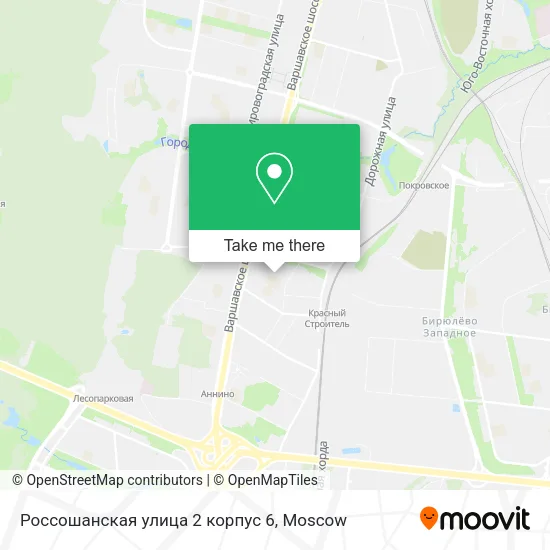 Россошанская улица 2 корпус 6 map