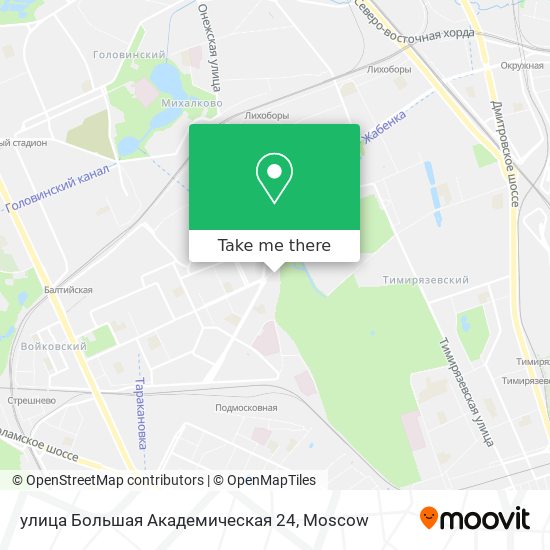 улица Большая Академическая 24 map