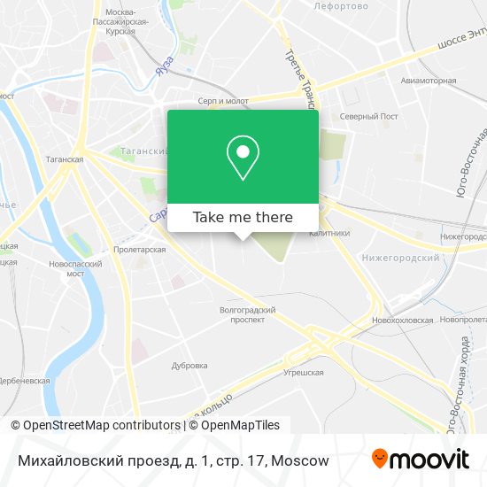 Михайловский проезд, д. 1, стр. 17 map