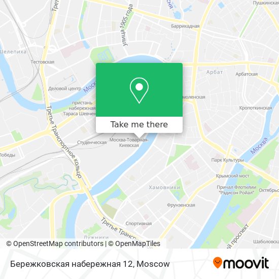 Бережковская набережная 12 map