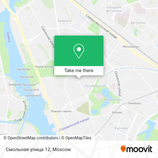 Смольная улица 12 map
