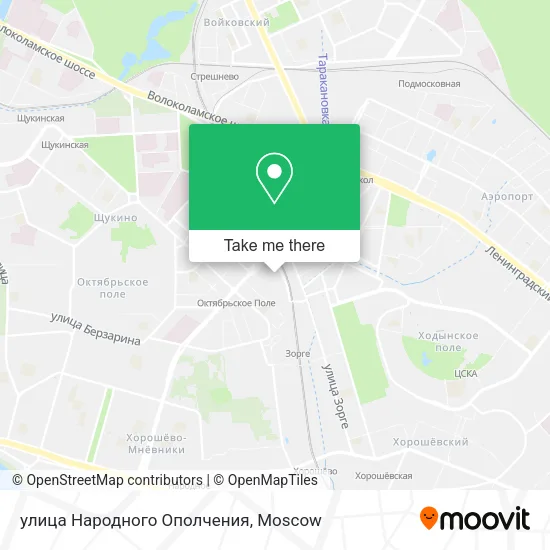 улица Народного Ополчения map