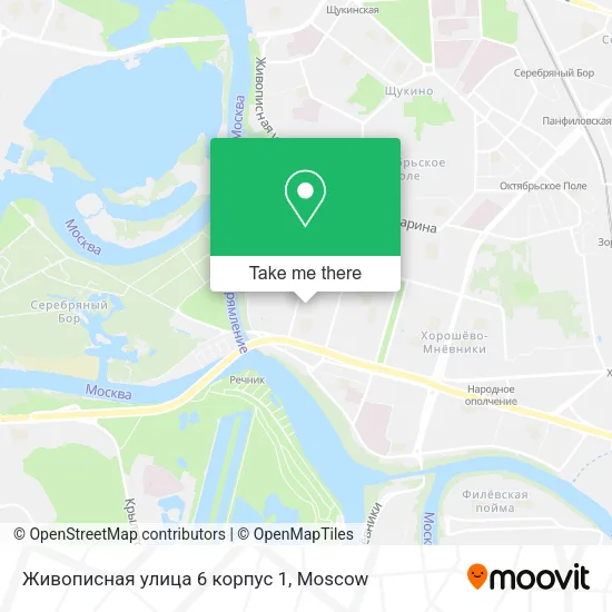 Живописная улица 6 корпус 1 map