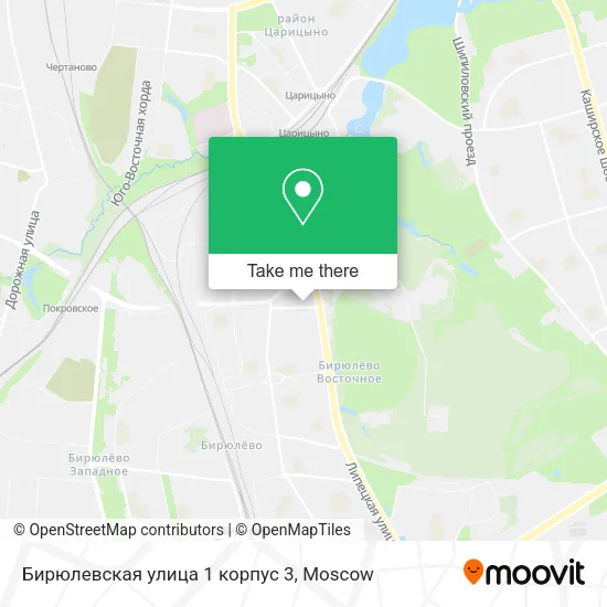 Бирюлевская улица 1 корпус 3 map
