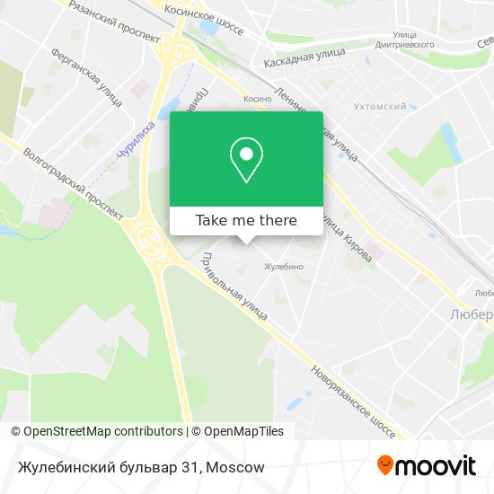 Жулебинский бульвар 31 map