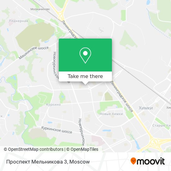 Проспект Мельникова 3 map