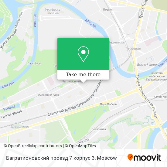 Багратионовский проезд 7 корпус 3 map