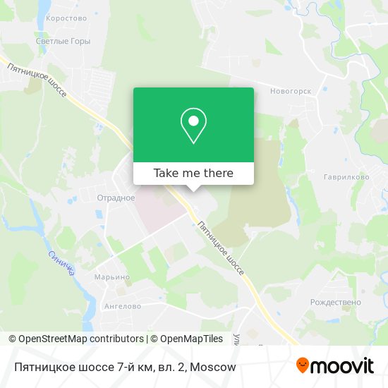 Пятницкое шоссе 7-й км, вл. 2 map