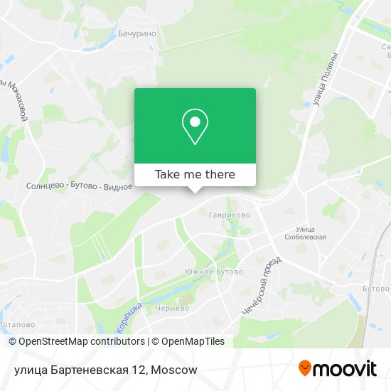 улица Бартеневская 12 map