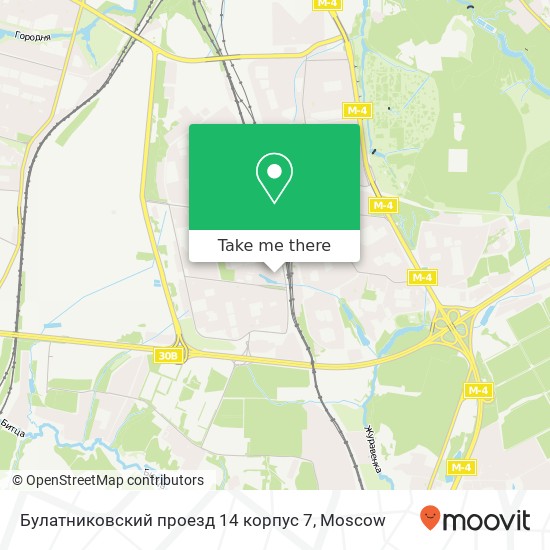 Булатниковский проезд 14 корпус 7 map