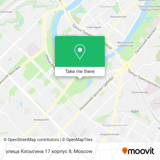 улица Косыгина 17 корпус 8 map