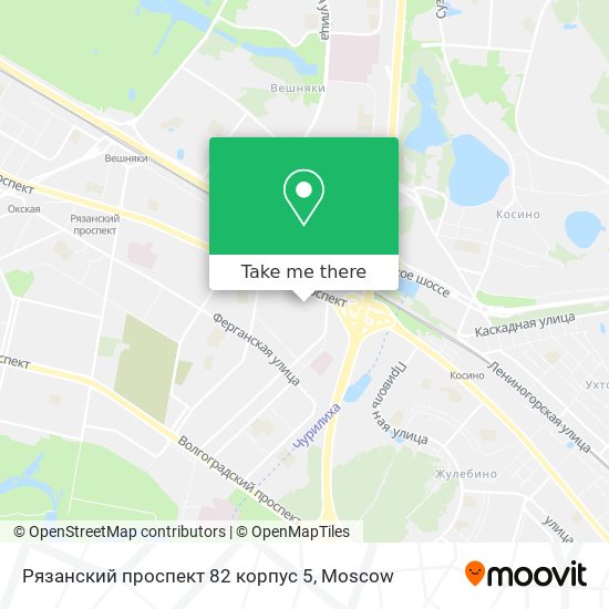 Рязанский проспект 82 корпус 5 map