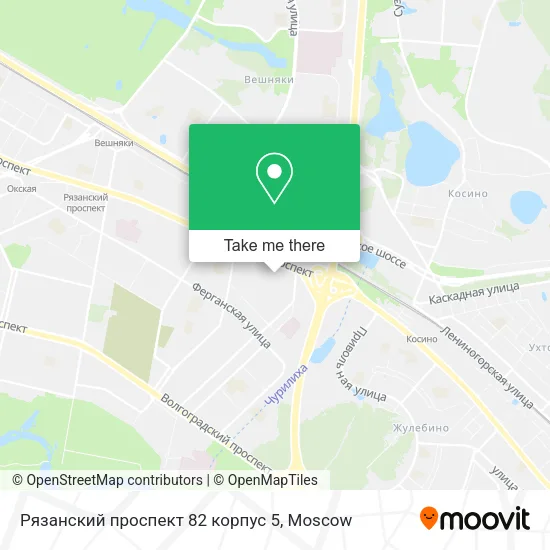 Рязанский проспект 82 корпус 5 map