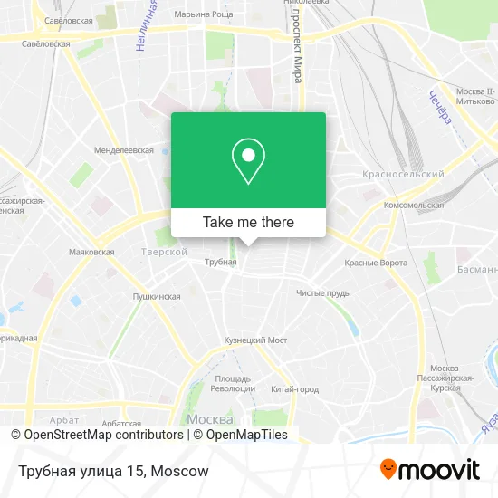 Трубная улица 15 map