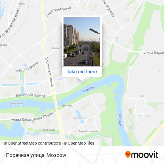 Поречная улица map