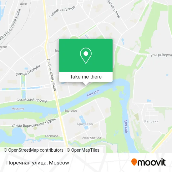 Поречная улица map